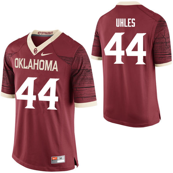 Oklahoma Sooners #44 Jaxon Uhles College Football Jerseys Limited-Crimson